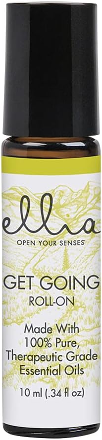 Ellia Essential Oil Roll-On | Get Going Blend| 10ml, 100% Pure, Therapeutic Grade
