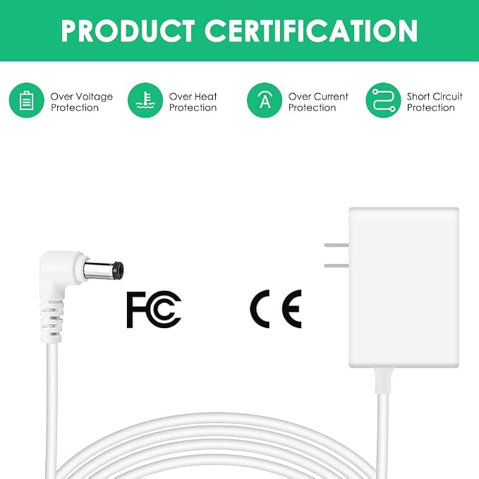 Mrgru 24V Power Cord for Diffuser Compatible with VicTsing/Young Living/DoTerra Petal/URPOWER/InnoGear 120ml 150ml 200ml 500ml Essential Oil Diffuser Humidifier Replacement Power Supply Adapter