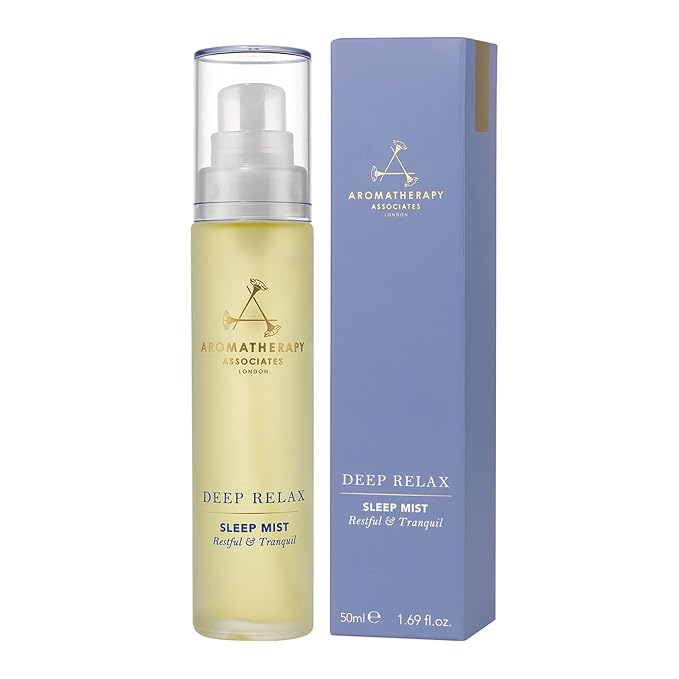 Aromatherapy Associates Deep Relax Sleep Mist. Body and Linen Spray for Restorative Sleep. Made with Vetivert, Chamomile and Sandalwood Essential Oils (1.69 fl oz)