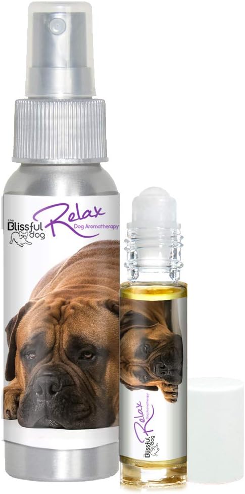 The Blissful Dog Bullmastiff Dog Relax Roll-ON Aromatherapy for Dogs - Anxiety Relief for Dogs