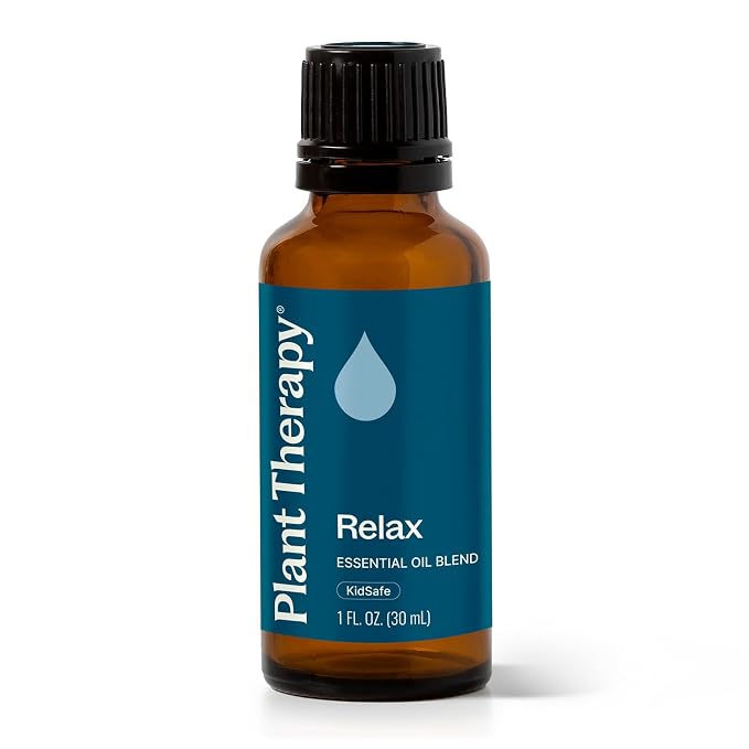 Plant Therapy Relax Essential Oil Blend, 30 mL (1 oz), 100% Pure, Undiluted, Great for Essential Oil Diffusers and Promoting Relaxation