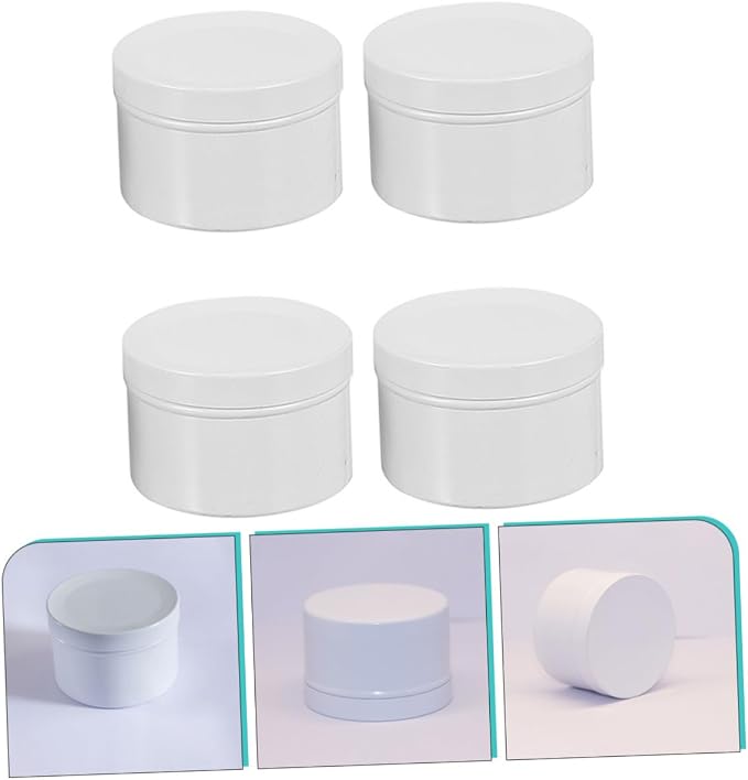 CORHAD 4pcs Aluminum Alloy Candle Jars Scented Candle Containers for Aromatherapy Portable Storage for and Other Items