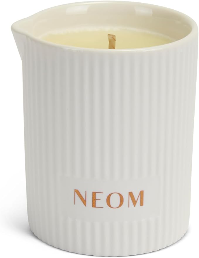 NEOM - Intensive Skin Treatment Candle | 4.93 Fl Oz (140gr) | Lavender, Chamomile & Patchouli | Massage Oil Candle for Sleep | 100% Natural Fragrances | Nourish & Soften | Signature Sleepy Scent