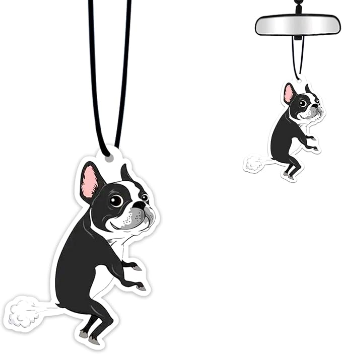 1PCS Car Air Fresheners,Dog Car Air Fresheners for Cute Mirror Freshener Mirror Scented Hanging Accessories,Dog Automobile Accessories Decor Interior Home,gifts for Women Men Friends Wife