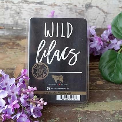 Milkhouse Candle Company Wild Lilacs Soy Wax Melts - Lilacs | Jasmine | Lily & Verdant Greens Scented - 5.5 oz, Hand-Poured, Made in the USA
