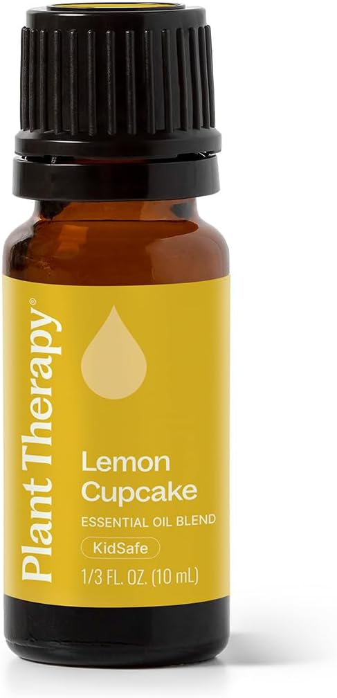 Plant Therapy Lemon Cupcake Essential Oil Blend 10 mL (1/3 oz) 100% Pure, Undiluted, Natural Aromatherapy, Cozy, Sweet, Bright Scent