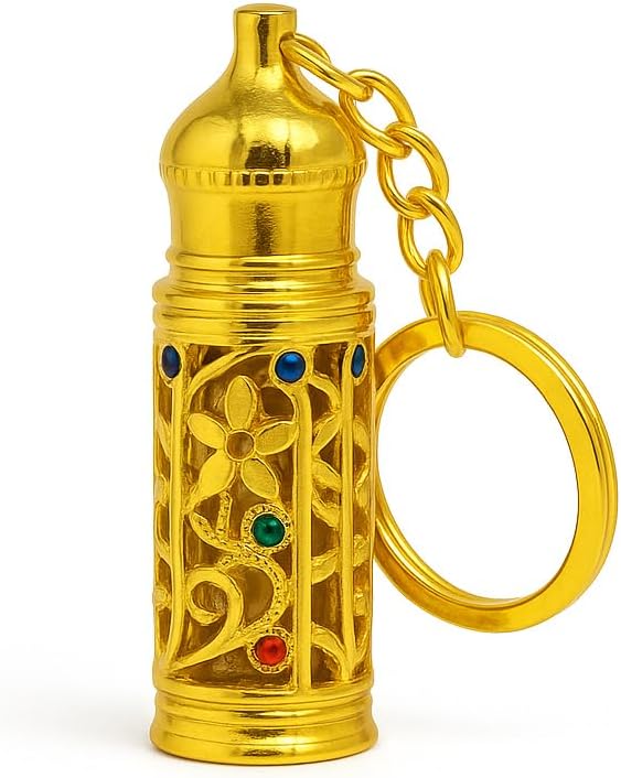 Anointing Oil Bottles 5ml- Refilable Anointing Oil Bottle Keychain - Travel Size Container with Applicator