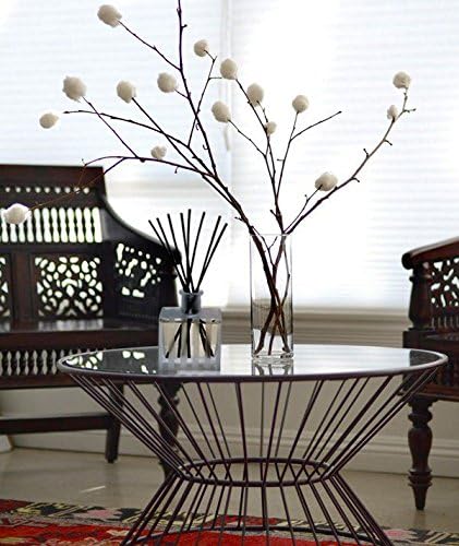 Reed Diffuser Set, Aloe & Soft Linen Scented Oil Diffuser with Sticks, Home Fragrance Accessories for Bathroom Shelf Decor, Aroma Diffusers for Home or Office Desk, USA Made