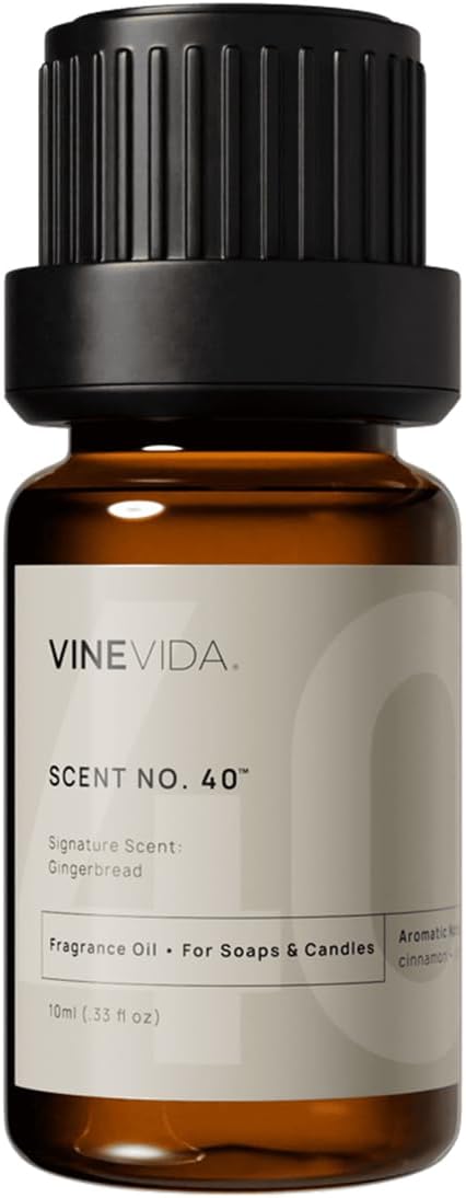 VINEVIDA [0.33oz] Scent No.40 Fragrance Oil for Candle & Soap Making - Natural Candle Scents Made in USA