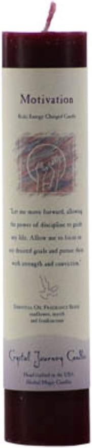 CRYSTAL JOURNEY Candle Pillar Motivation, 1 EA