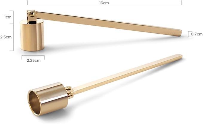 Candle Snuffer, Candlesnuffers Wick Snuffer Candle Extinguisher Accessory for Candle Lover, Bronze