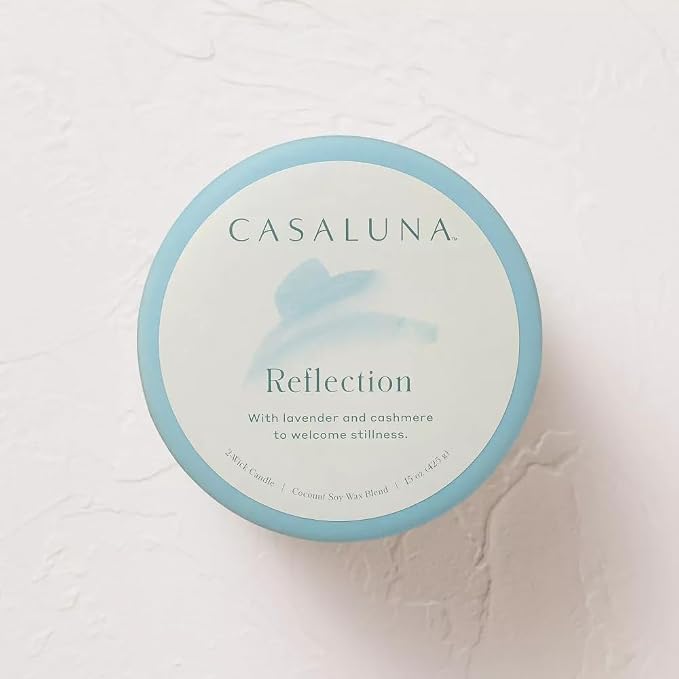 Casalunas 2 Wick Lidded Jar Candle (15oz, Reflection)