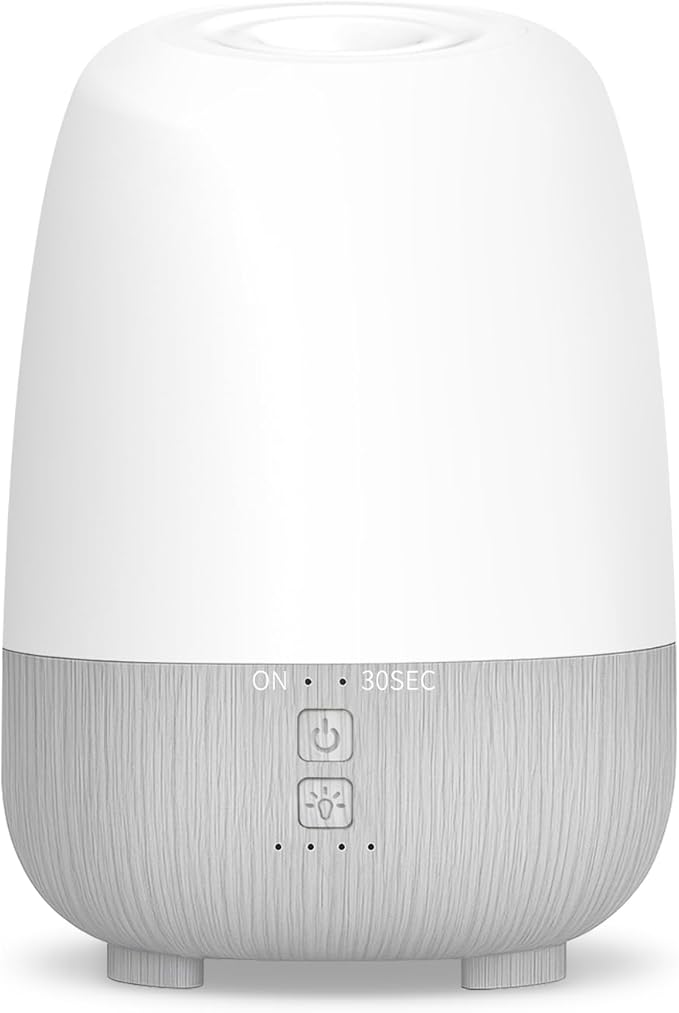 SEEDSEEL 150ML Rechargeable Battery Operated Essential Oil Diffuser, Portable Cordless Aromatherapy Diffuser,7-Hour Runtime with 7 LED Color Changing Lights for Home, Office, Bathroom, Travel