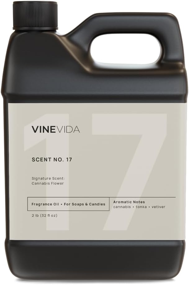 VINEVIDA [32oz] Cannabis Flower Fragrance Oil - USA Made Scents for Candle & Soap Making