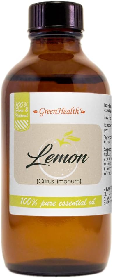 4 oz Lemon Essential Oil (100% Pure & Uncut) - GreenHealth