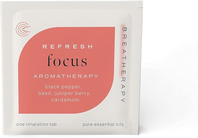 Get Up + Go Kit - Pure Essential Oil Aromatherapy InhalationTabs, 8-Pack (2 Each: Energy, Focus, Balance, Grounding)