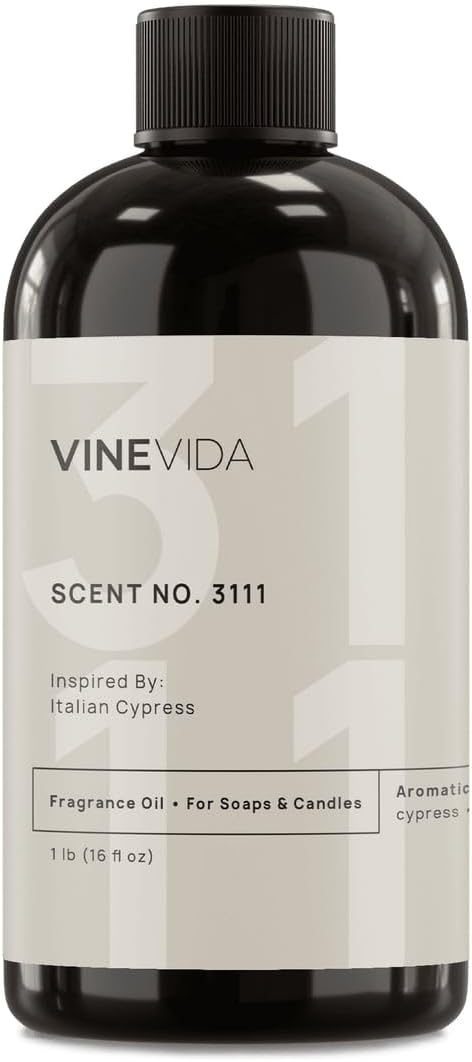 VINEVIDA Scent NO. 3111 Fragrance Oil - 16oz (1lb) - Inspired by: Italian Cypress Fragrance Oil for Candle Making - Made in USA Candle Scents Scents for Soap Making