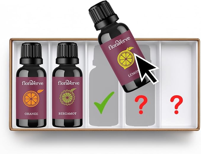 floraVerve Essential Oils Collection, Build Your Own Collection, 5 x15ml Natural Aromatherapy Essential Oils Customized Set (myFloraPack 5x15ml)