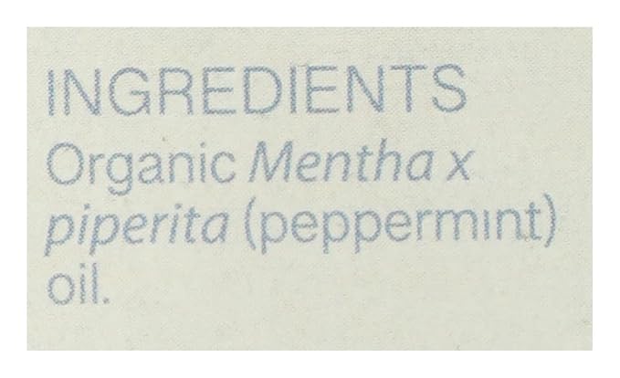 Aura Cacia, Organic Peppermint Essential Oil, 0.25 Fl Oz