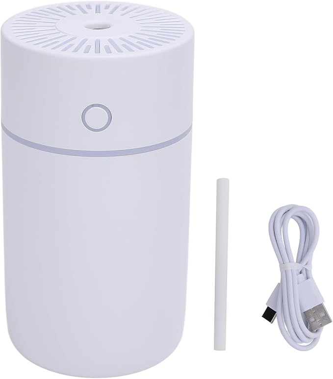 Desktop Humidifier with Colorful Lights, 250ml USB Powered Auto Shut Off Mini Diffuser Travel Humidifiers for Hotel Bedroom Humidifier for Bedroom, Office