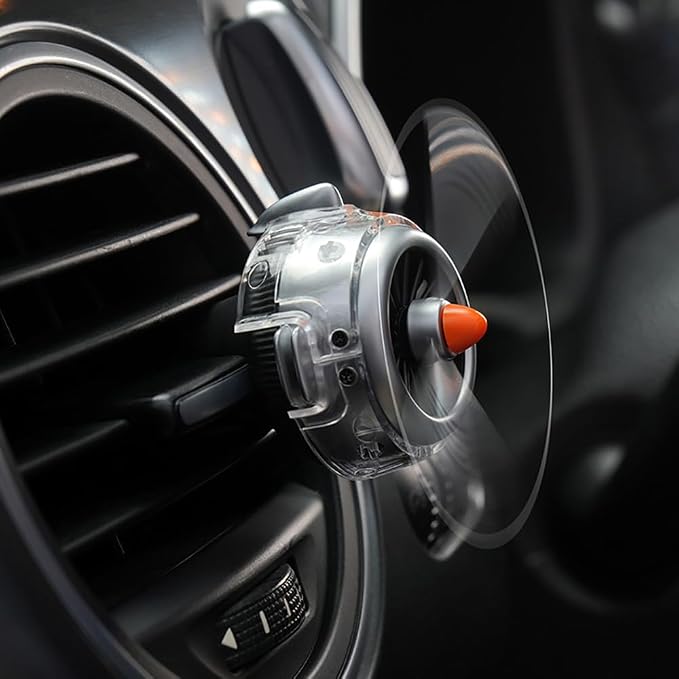 INEBIZ Car Air Freshener Vent Clip, Propeller Aromatherapy Diffuser, with 2 pcs Long Lasting Scent Refill, Automotive Interior Accessories Universal for Men & Women
