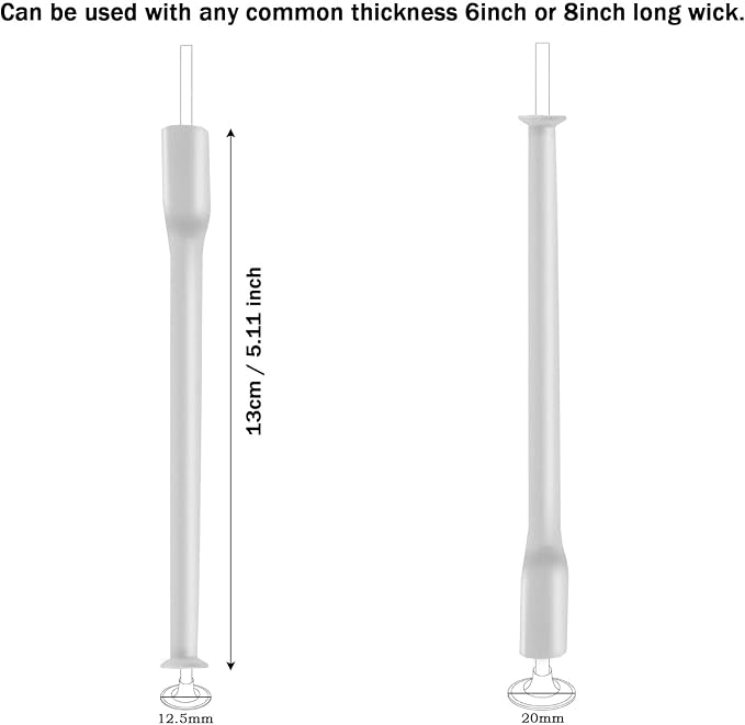 15 Pcs Candle Wick Placing Tube Candle Wick Centering Placement Booster Tools for DIY Candle Making