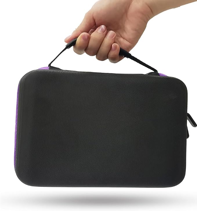 30 Bottle EVA Essential Oils Organizer - Holds 5ml, 10ml, 15ml Bottles, Storage Holder Carrying Case, Traveling Bag with Foam Insert
