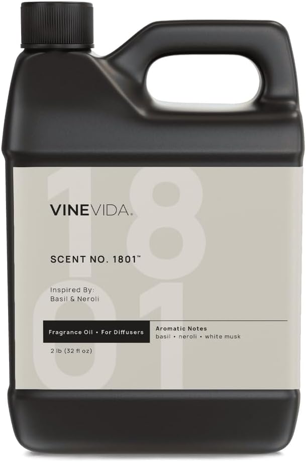 VINEVIDA [32 Oz] Inspired by: Basil & Neroli; Diffuser Oil Refill | Premium Scent Diffuser Oil for Home | Non-Toxic Fragrance
