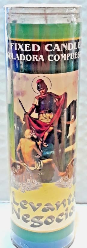 Better Business Prepared Candle – Success, Prosperity & Customer Attraction Spiritual Candle – Veladora Preparada Levanta Negocio - Éxito Prosperidad Dinero Suerte Clientes