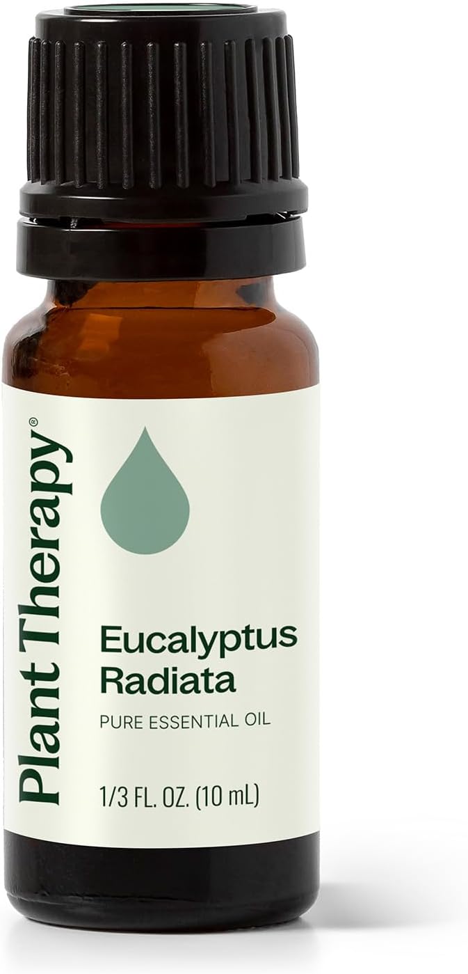 Plant Therapy Eucalyptus Radiata Essential Oil 10 mL (1/3 oz), 100% Pure, Undiluted, for Aromatherapy, Respiratory Support & Focus