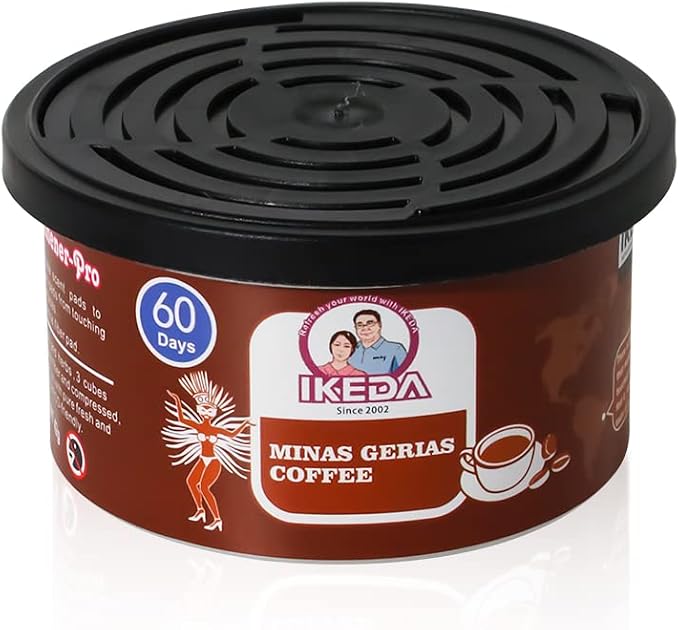 Car Air Freshener: Minas Gerais Coffee Scent | Car Scents | Odor Eliminator Essential | Long-Lasting | Strong Fragrance | For Home Closet | 1.5 Oz | Pack of 4…