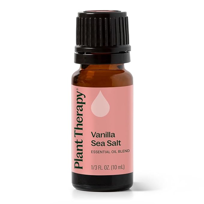 Plant Therapy Vanilla Sea Salt Essential Oil Blend 10 mL (1/3 oz) 100% Pure, Undiluted, Natural, Relaxing, Romantic Aromatherapy