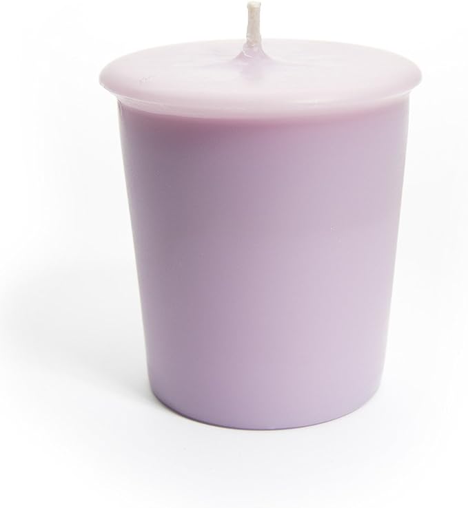 Pure Lilac Soy Votive Candles - Scented with Natural Fragrance Oils - 6 Purple Natural Votive Candle Refills - Flower & Floral Collection