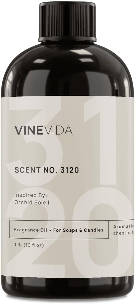 VINEVIDA Scent NO. 3120 Fragrance Oil - 16oz (1lb) - Inspired by: Orchid Soleil Fragrance Oil for Candle Making - Made in USA Candle Scents Scents for Soap Making