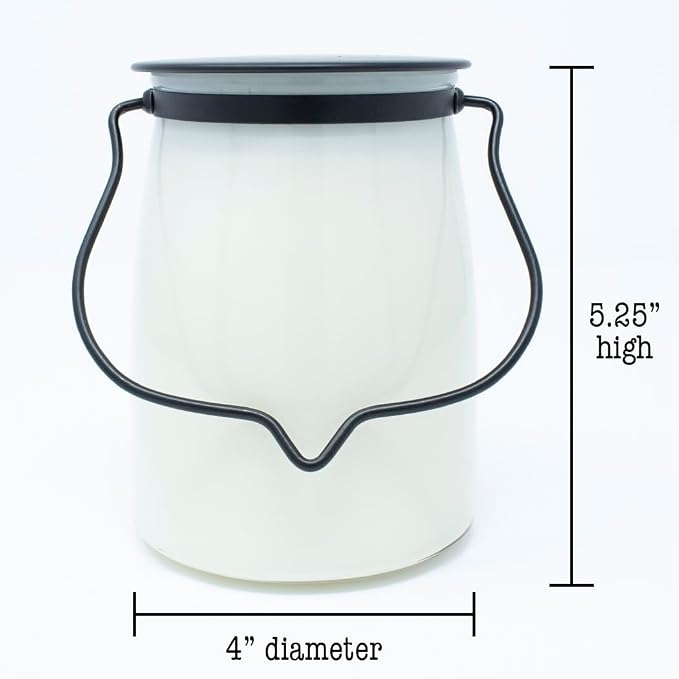 Milkhouse Candle Company Pineapple Gelato Soy Candle - Pineapple | Coconut | Vanilla Bean Scented - 22 oz Butter Jar with Lid, 120+ Hour Burn Time, Made in the USA