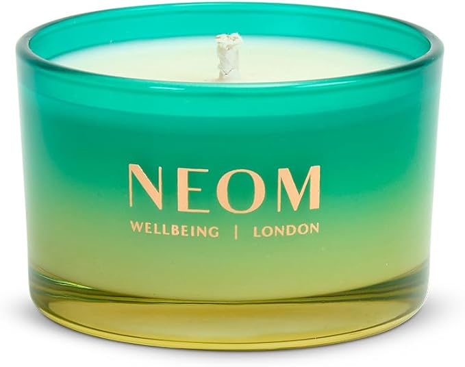 NEOM Perfect Peace Travel Size Candle | Myrrh, Fir & Lime Peel I Pure Essential Oils I 100% Naturally derived Wax I Hand Finished I Relieve Tension