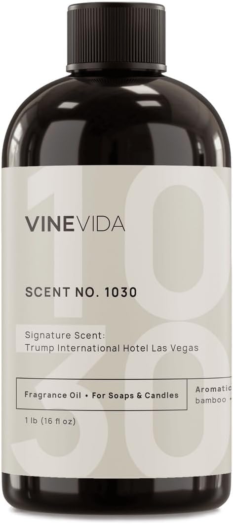 VINEVIDA Scent NO. 1030 Fragrance Oil - 16oz (1lb) - Inspired by: Trump International Hotel Las Vegas Fragrance Oil for Candle Making - Made in USA Candle Scents Scents for Soap Making