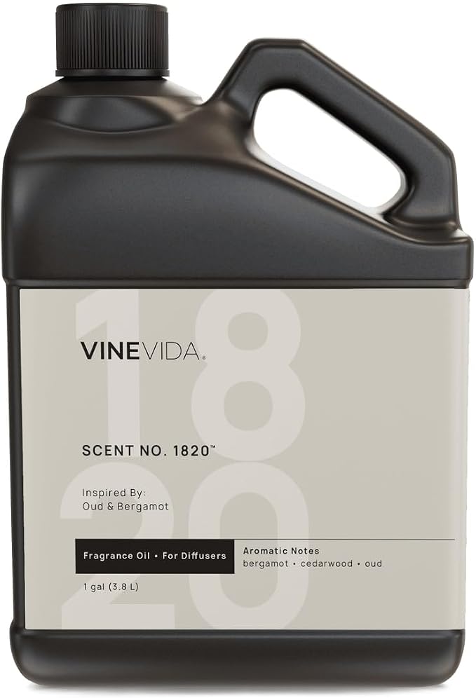 VINEVIDA [128 Oz] Inspired by: Oud & Bergamot; Diffuser Oil Refill | Premium Scent Diffuser Oil for Home | Non-Toxic Fragrance