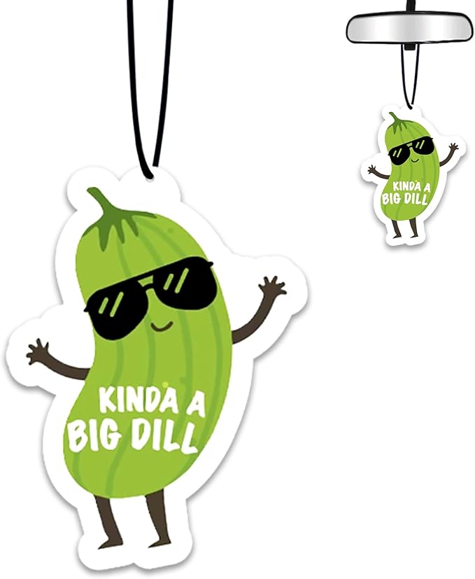 1PCS Car Air Fresheners,Cucumber Car Air Fresheners for Cute Mirror Freshener Mirror Scented Hanging Cute Car Accessories Decor Interior Home,Cucumber Gifts for Women Men Friends Wife