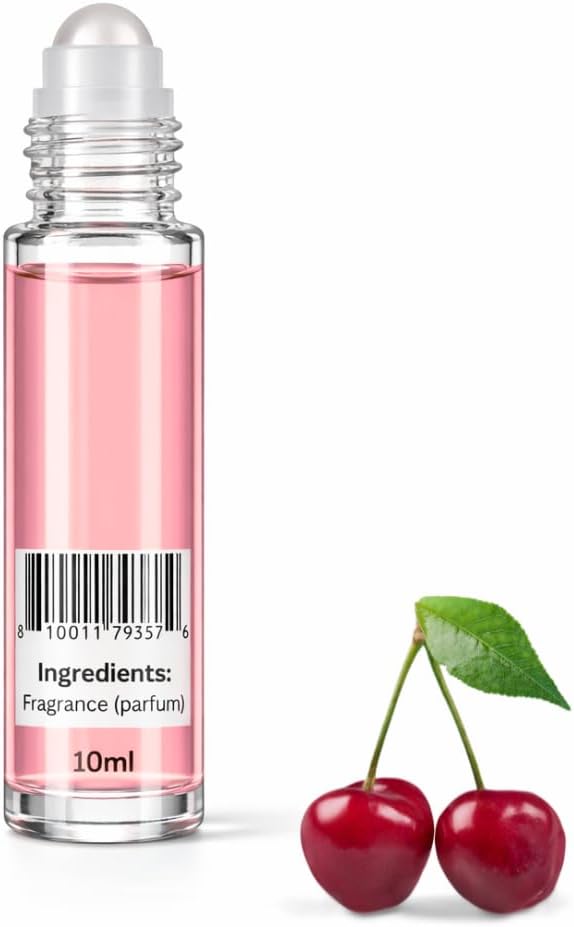 Aroma Depot Cherry Roll On Perfume Oil 10ml – Alcohol Free Fragrance Body Oil – Skin Safe, Phthalate Free, Travel Size 0.33 Fl Oz