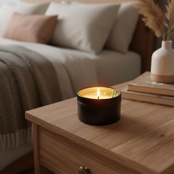 Jasmine Scented Soy Candle, Aromatherapy Candle for Home | with 5% Essential Oils in a for bedroom, bathroom, yoga, travel, home decor and thoughtful gifting.