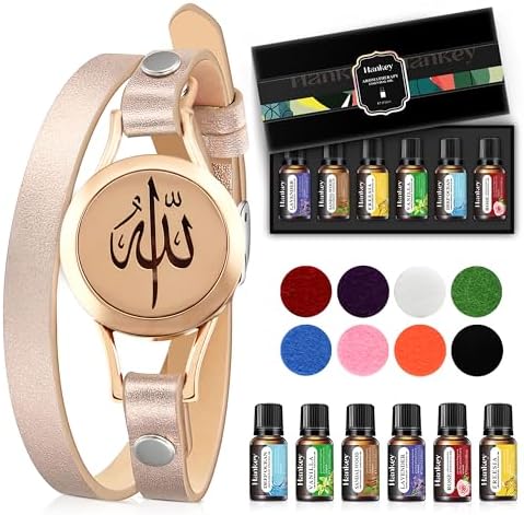 SHAHADA & Allah Bracelet AromatherapyOil Arabic Jewelry for Women–Perfect Ramadan & Islamic Gifts with Allah Pendant
