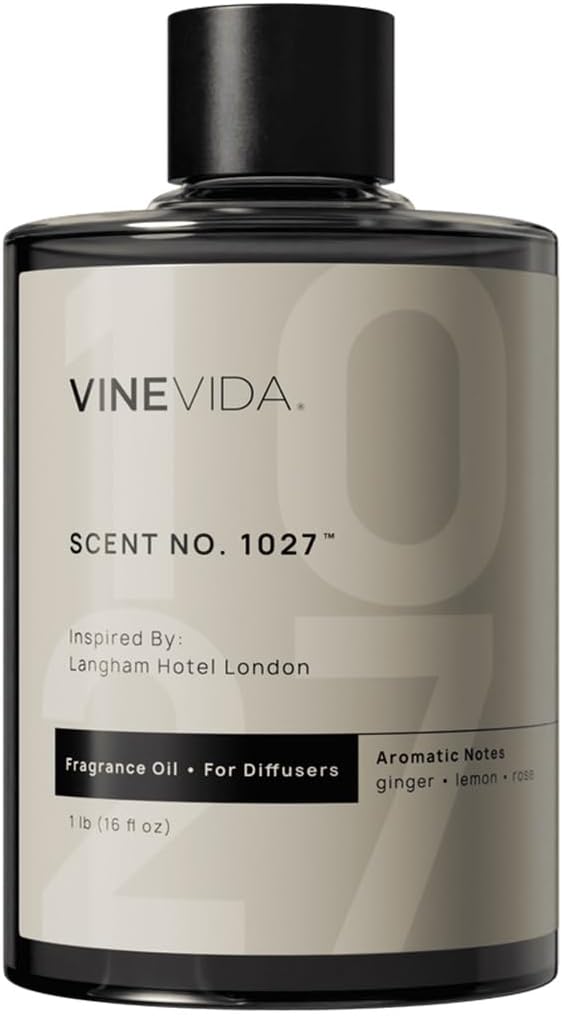 VINEVIDA Scent NO. 1027 Fragrance Oil for Cold Air Diffusers - 16oz (1lb) - Inspired by: Langham Hotel London Hotel Scents for Home - Diffuser Oil