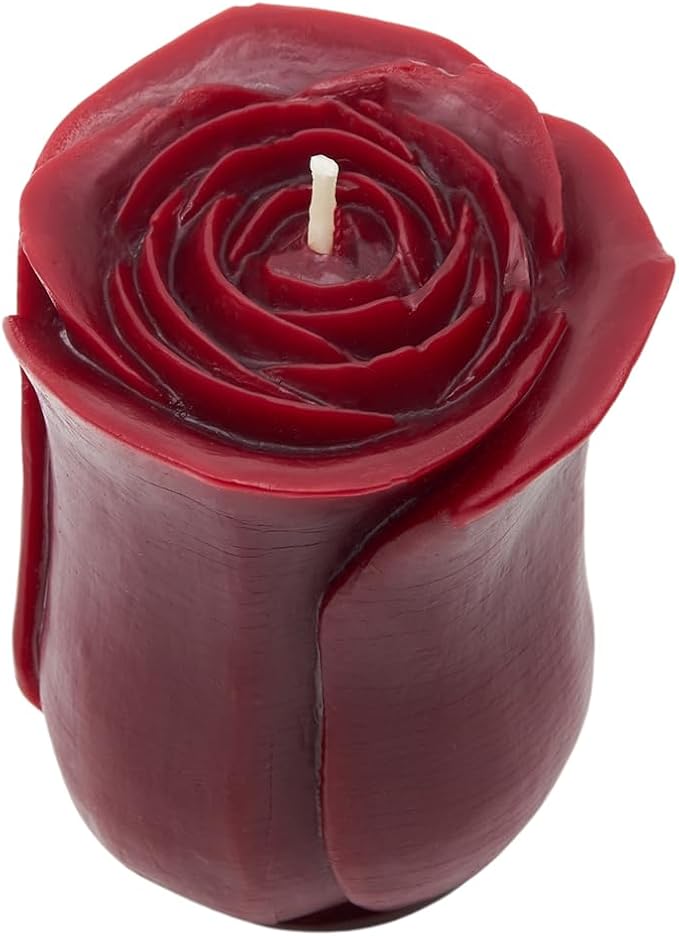 Beeswax Rose Candles (Red, Petit)