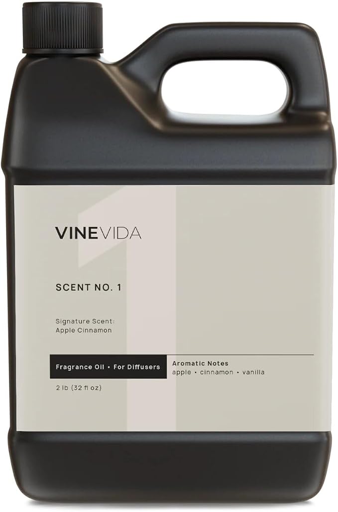 VINEVIDA [32 Fl Oz] Apple Cinnamon Fragrance Oil for Cold Air Diffusers, Essential Oils for Diffuser Oil Refill & Air Freshener Room Spray