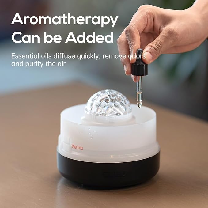 Star Sky Lamp Aromatherapy Diffuser, 200ml Essential Oil Diffuser with Rotating Projection, Cool Mist Humidifier for Bedroom with Auto Shut-off, Home Decor Gifts
