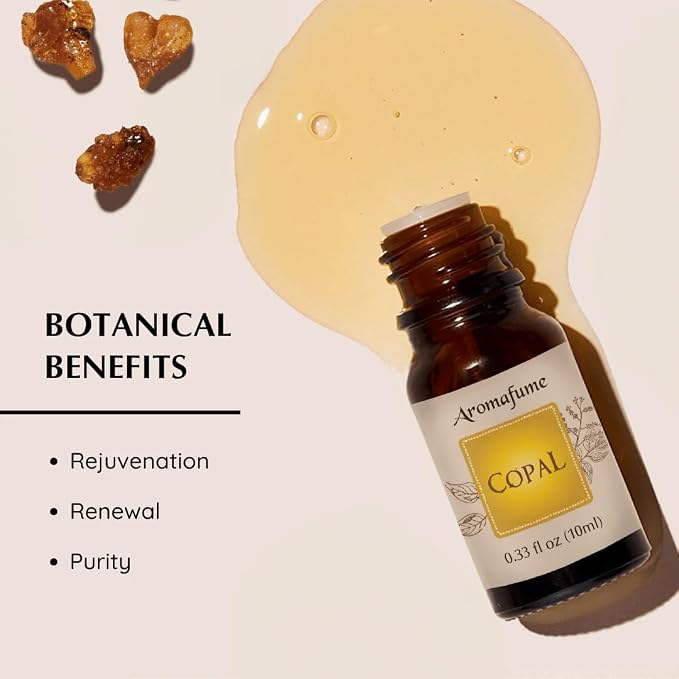 Copal Resin Essential Oil Diffuser Blend 30ml by Aromafume | Protium Copal (Burseraceae) Extract | Native to Mexico | Deepened Relaxation & an ambience for Rituals | Charged with Pure Resins