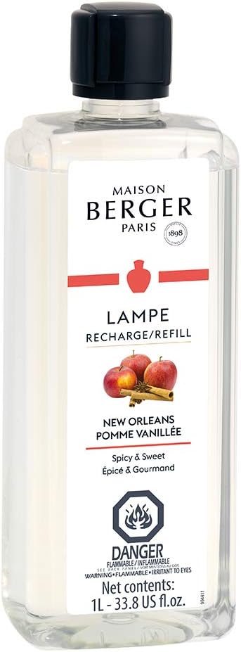 MAISON BERGER Lampe Berger Refill, 1 L, New Orleans | Catalytic Lamp Fragrance Refill, Helps Neutralize Odors, ~160 h Fragrance Diffusion, Made in France