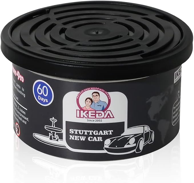 Car Air Freshener: Stuttgart New Car Scent | Car Scents | Odor Eliminator Essential | Long-Lasting | Strong Fragrance | For Home Closet | 1.5 Oz | Pack of 4