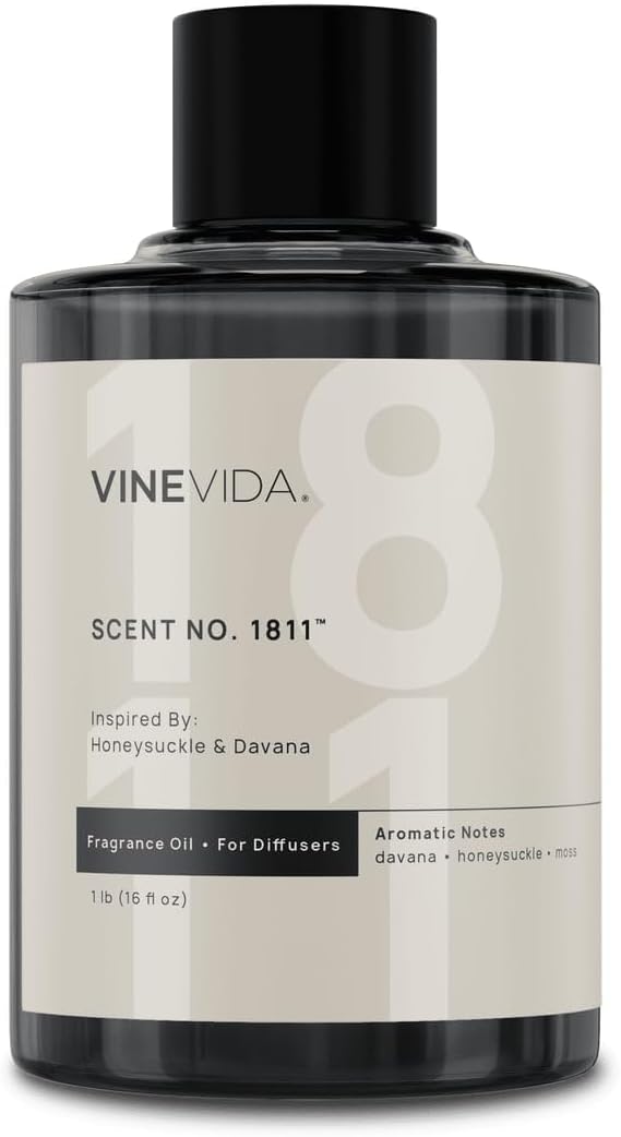 VINEVIDA [16 Oz] Inspired by: Honeysuckle & Davana; Diffuser Oil Refill | Premium Scent Diffuser Oil for Home | Non-Toxic Fragrance